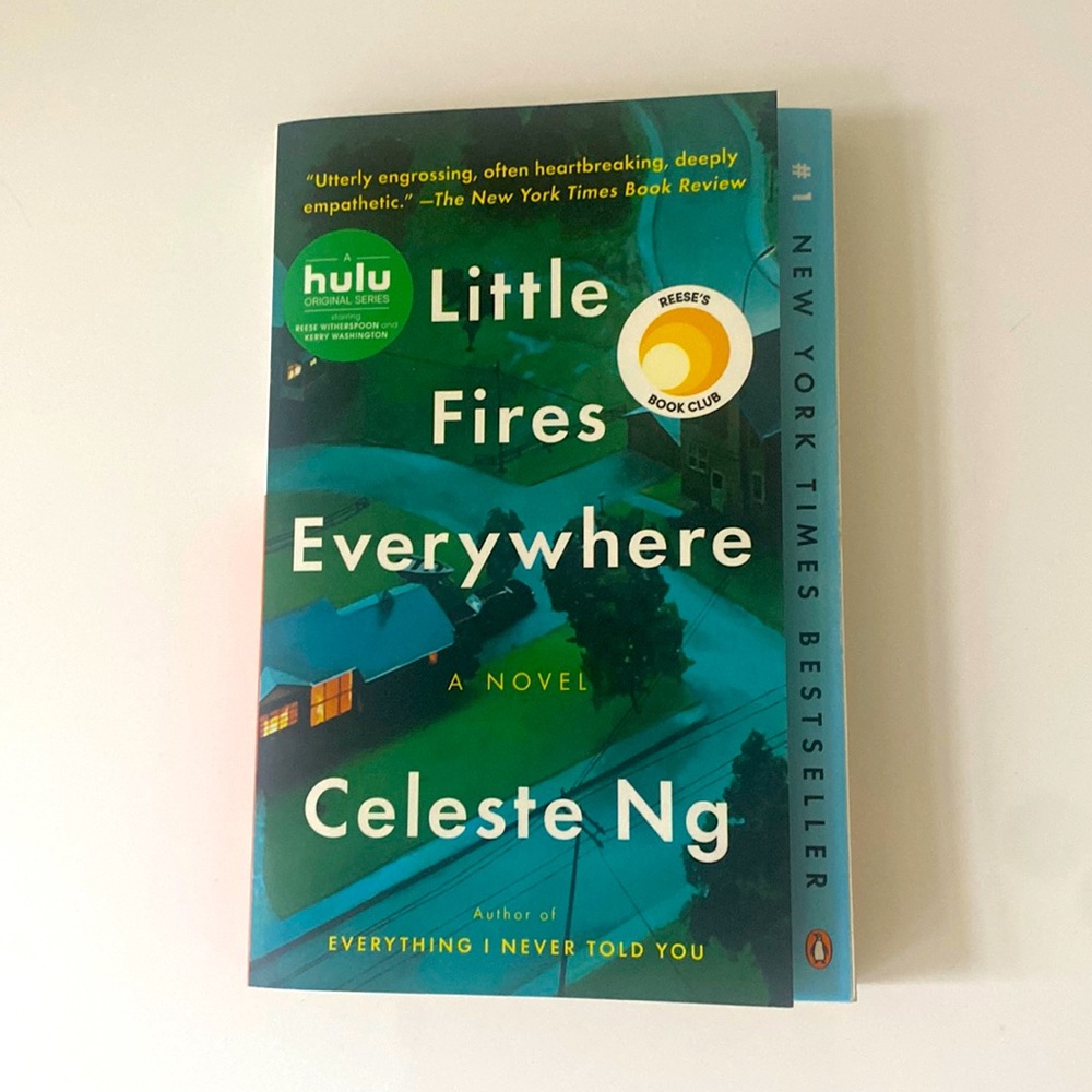 “Little Fires Everywhere” soft cover book